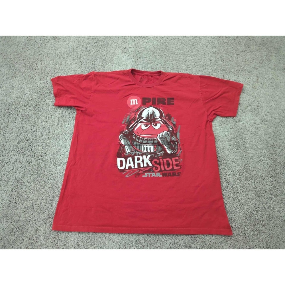 Star Wars Darth Vader Themed T Shirt Mens XL MPire‎ Dark Side M&M's Red